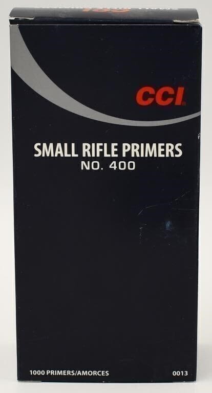 Lot 1310: 1000 Count Of CCI Small Rifle Primers #400