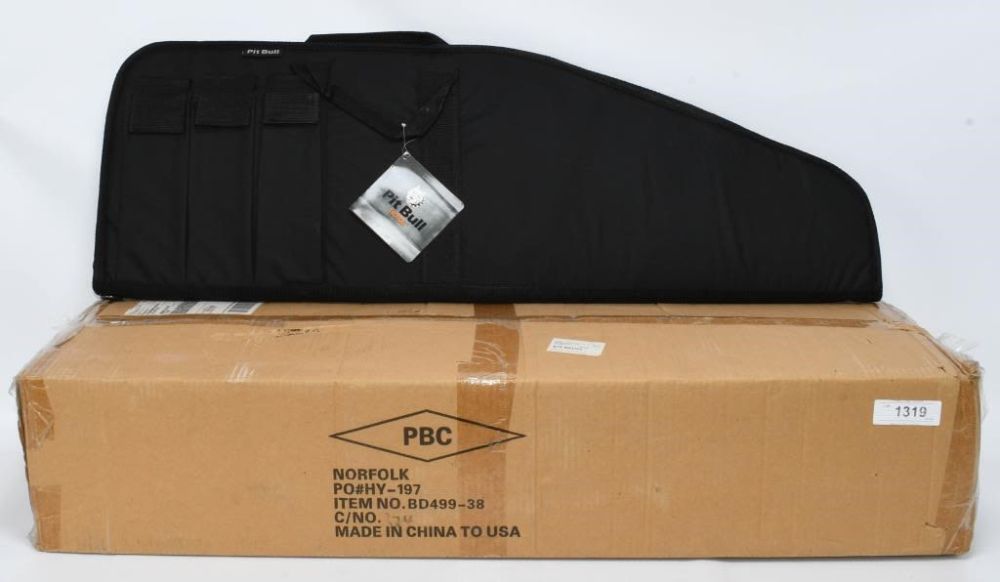 Lot 1319: 5 New With Tags Pit Bull Tactical 38" Cases