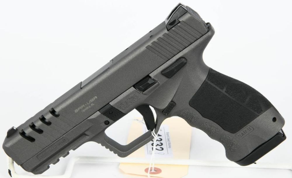 Lot 1332: SAR USA SAR9-X Semi Auto Pistol 9MM Platinum