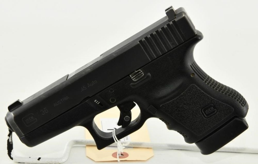 Lot 1350: Glock 36 Compact Semi Auto Pistol .45 ACP