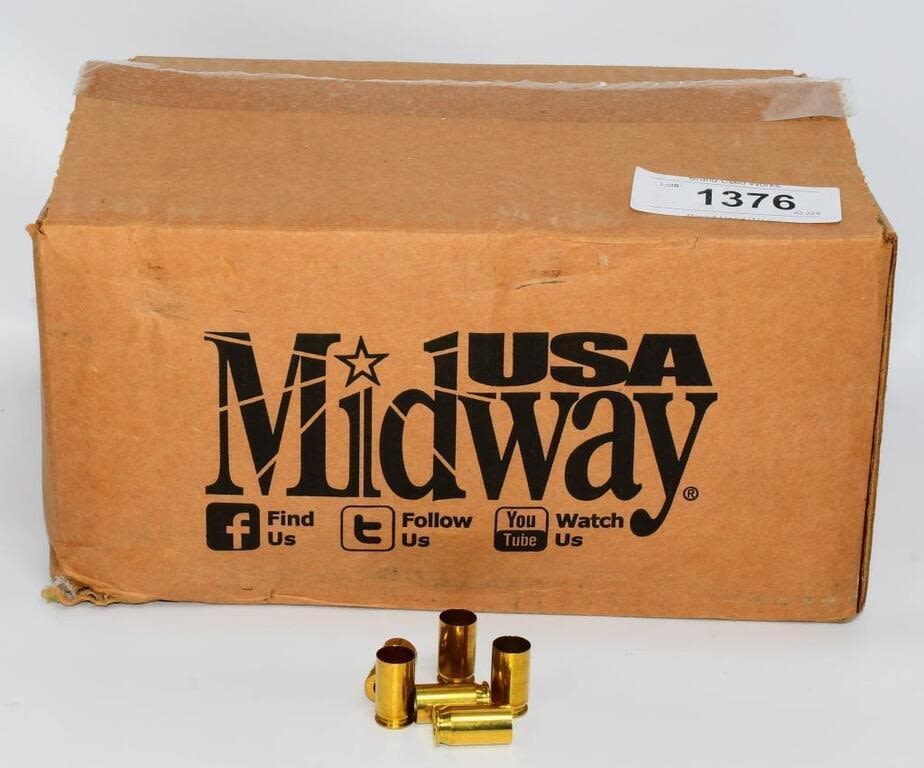 Lot 1376: Approx 1000 Ct Midway USA .45 Auto Brass Casings