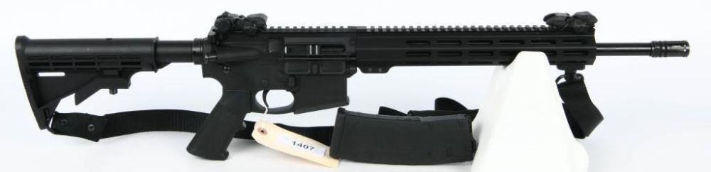 Lot 1407: MAG Tactical MG-G4 Semi Auto AR-15 Rifle 9MM
