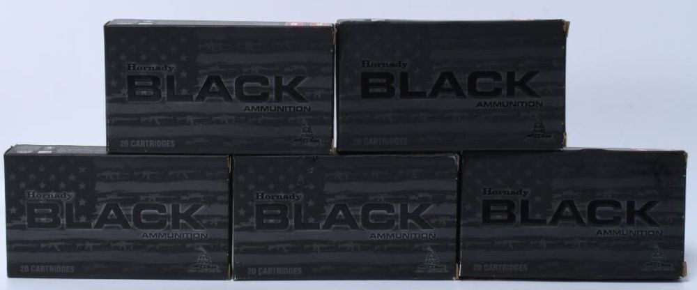 Lot 1450: 100 Rds of Hornady BLACK .308 Win Ammunition...