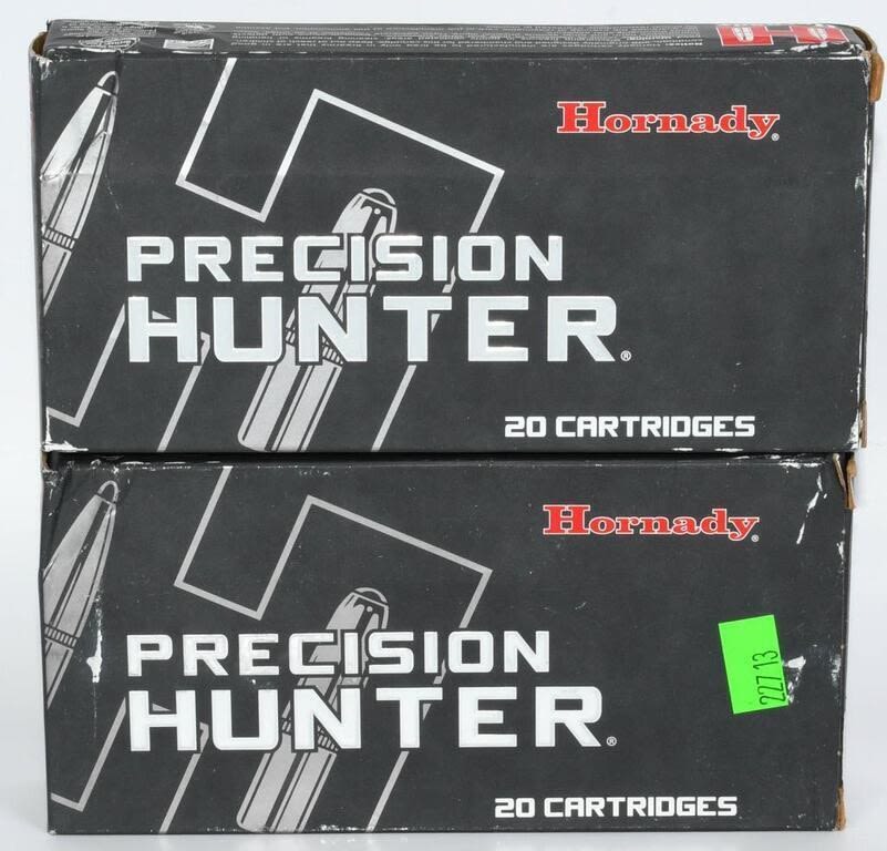 Lot 1453: 40 Rounds of Hornady Hunter 6.5 PRC Ammunition