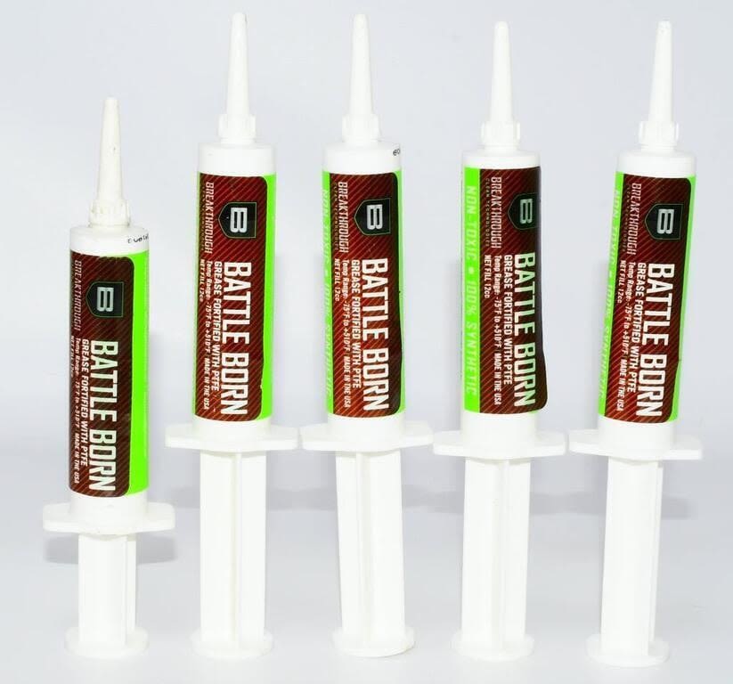 Lot 1466: 5 New 12CC Tubes Of Battle Born Gun...