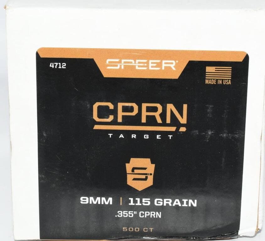 Lot 1481: 500 Ct Of Speer CPRN 9mm Reloading Bullet Tips