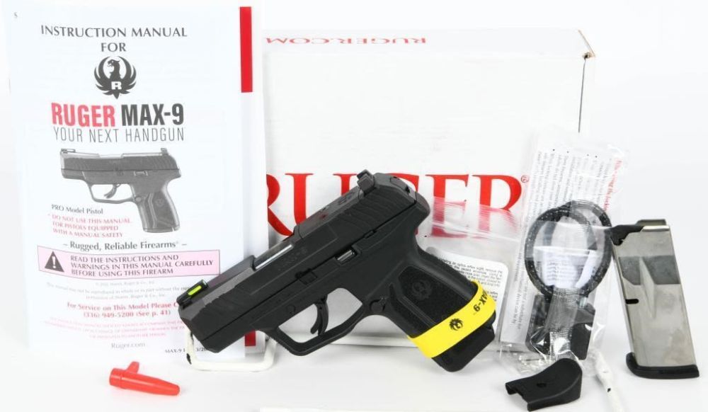 Lot 1482: NEW Ruger MAX-9 Pro Semi Auto Pistol 9mm