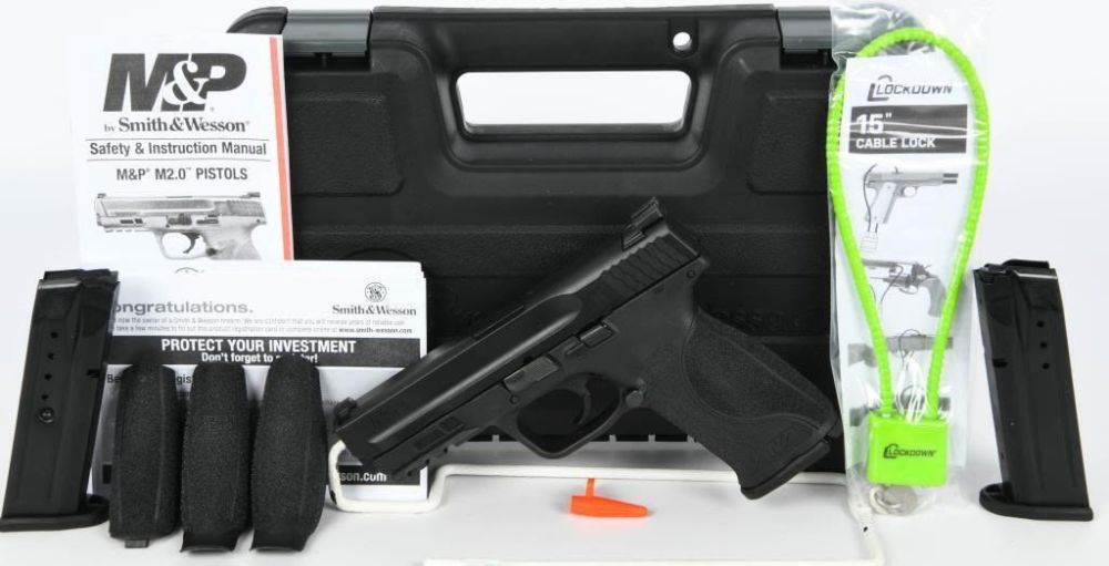 Lot 1506: Smith & Wesson M&P 2.0 Black 9mm Semi Auto Pistol