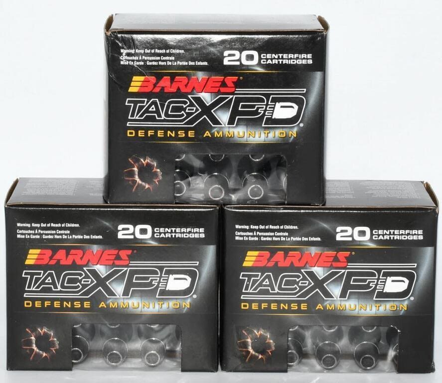 Lot 1558: 60 Rounds of Barnes .357 Magnum HP Ammunition