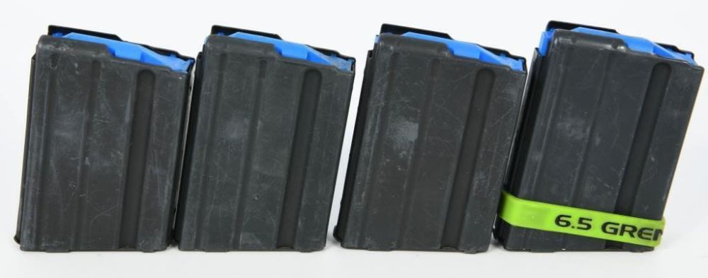 Lot 1655: 4 6.5 Grendel / 6mm ARC 5 Round Magazines