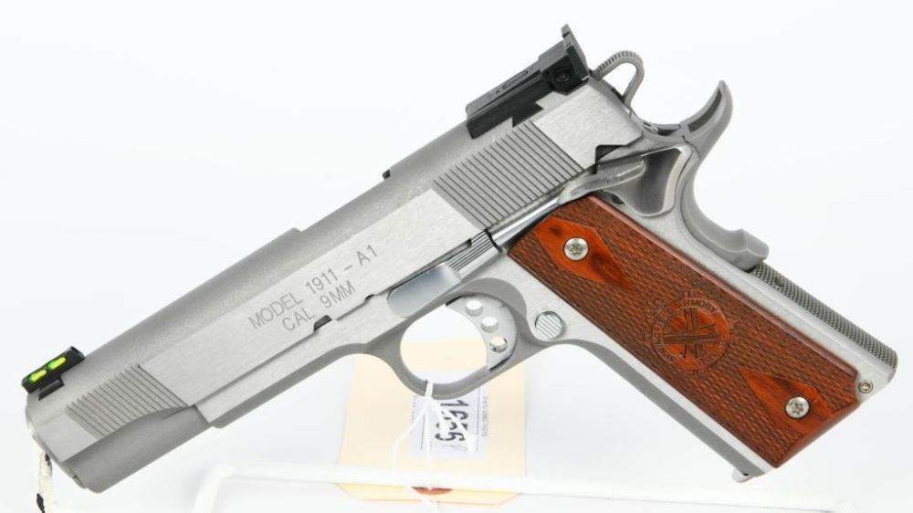 Lot 1656: Springfield Armory 1911-A1 Stainless 9MM
