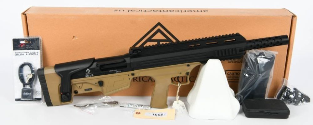 Lot 1665: ATI Bull-Dog SGA 12 Gauge Semi Automatic Bullpup