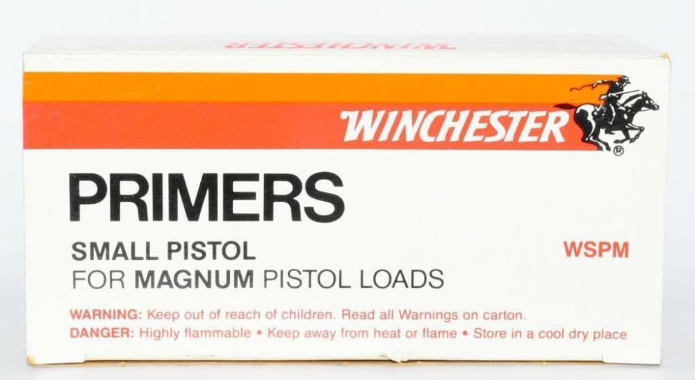 Lot 1820: 1000 Ct Of Winchester Small Pistol Magnum Primers,...