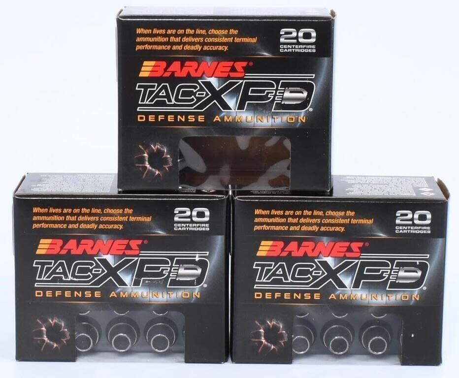Lot 1825: 60 Rds of Barnes .40 S&W Tac-X PD...