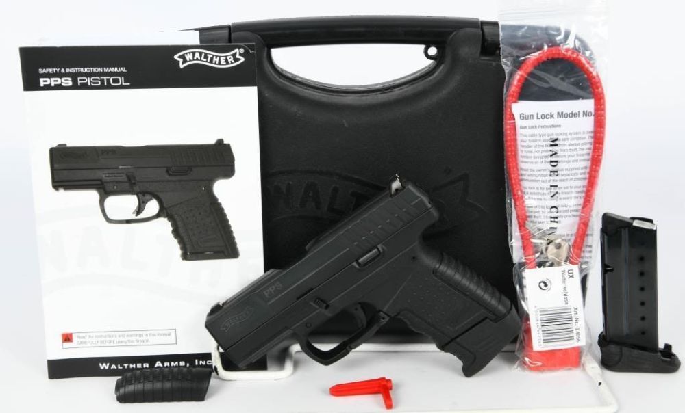 Lot 1830: Walther PPS 3.2" Concealed Carry Pistol 9MM