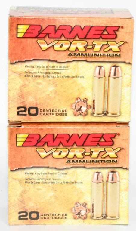 Lot 1837: 40 Rounds of Barnes .357 Mag HP Ammunition