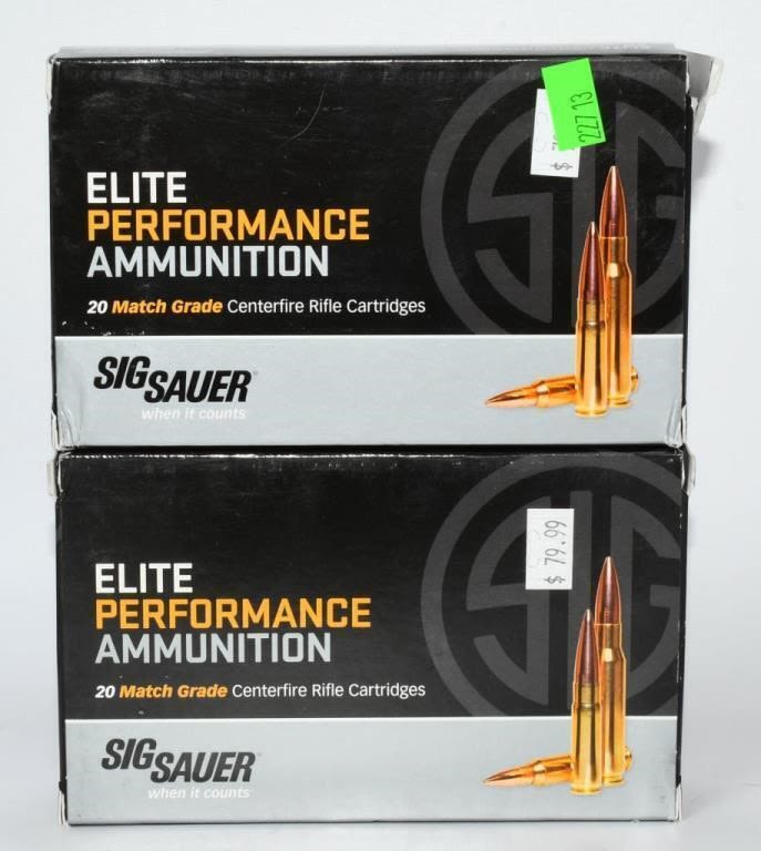 Lot 1840: 40 Rounds Of Sig Sauer Elite .300 Win Mag Ammo