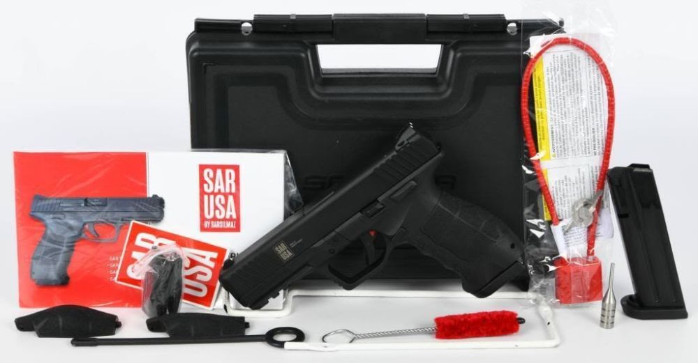 Lot 1842: NEW Sarsilmaz USA SAR 9 Semi Auto Pistol 9mm