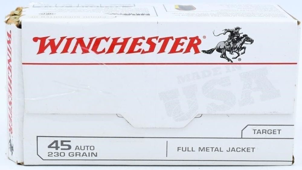 Lot 1855: 100 Rounds Of Winchester .45 Auto Ammunition