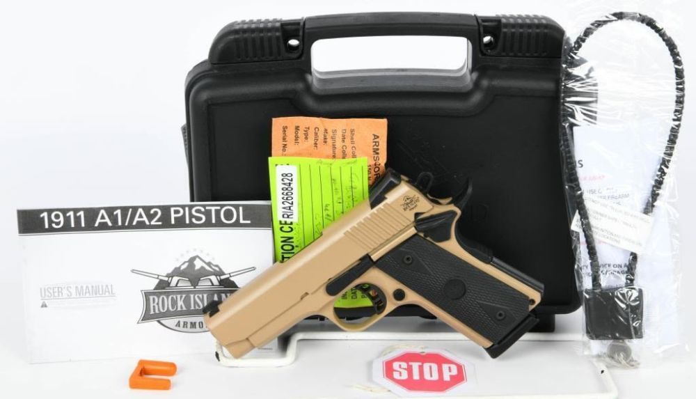 Lot 1878: NEW Rock Island Armory M1911 CS FDE .45 ACP