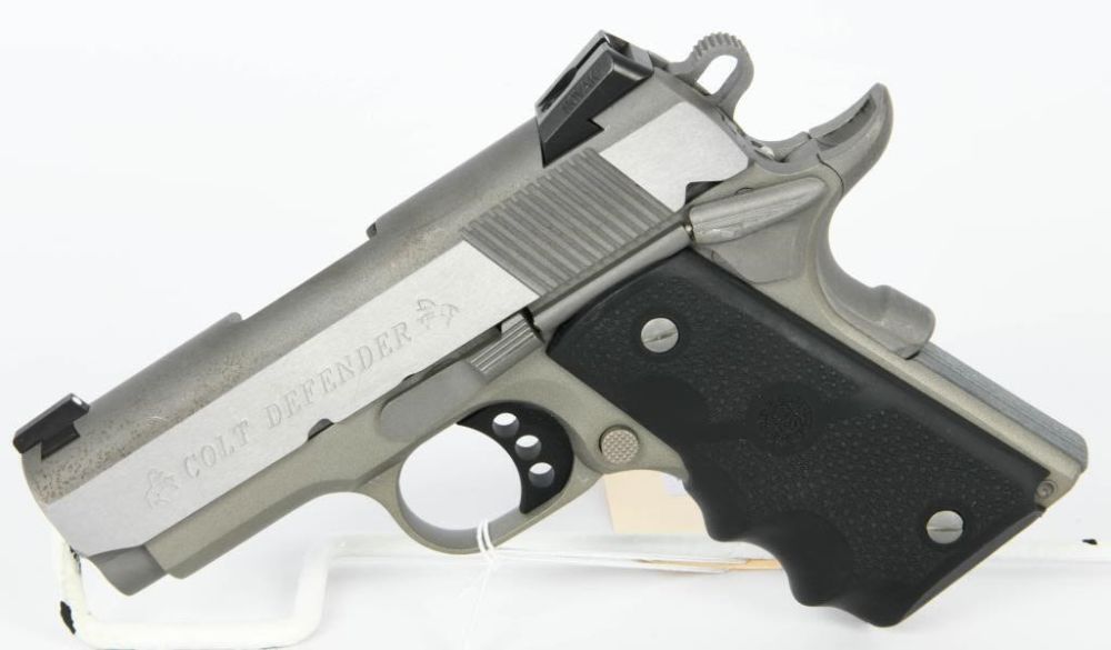 Lot 1884: Stainless Colt Lightweight Defender .45 ACP