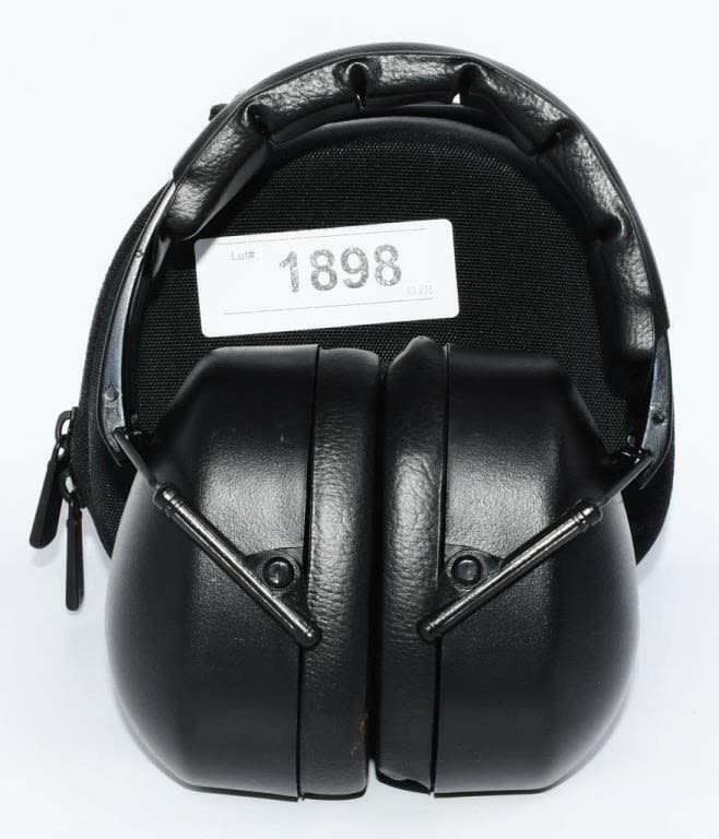 Lot 1898: Clear Armor Folding Earmuffs and Caseling Case