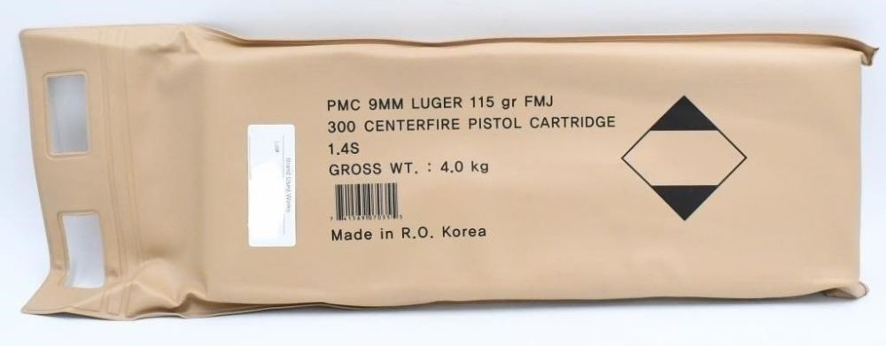 Lot 1945: 300 Round Battle Pack Of PMC 9mm Luger Ammo
