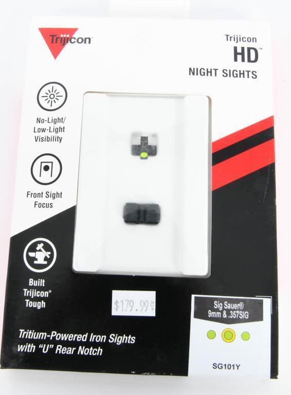 Lot 1964: Trijicon Sig Sauer 9mm/.357 Sig HD Night Sight...