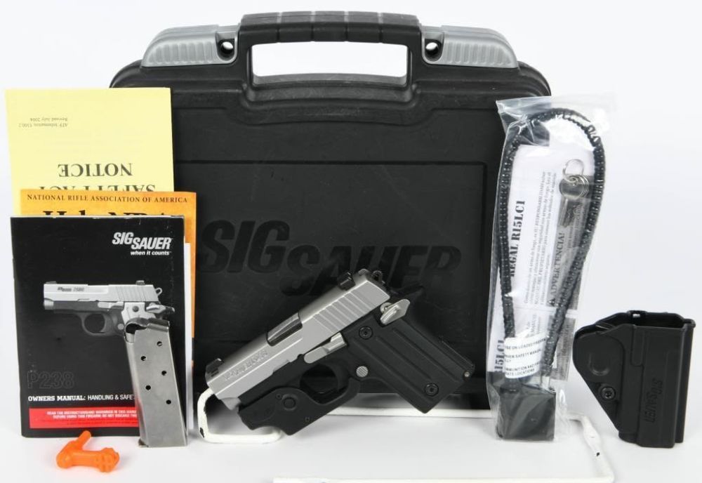Lot 1992: SIG Sauer P238 Tactical Laser Semi Auto .380 ACP