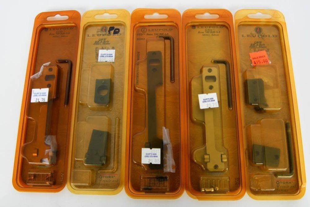 Lot 2012: 5 New in The Package Leupold Scope Mount Bases