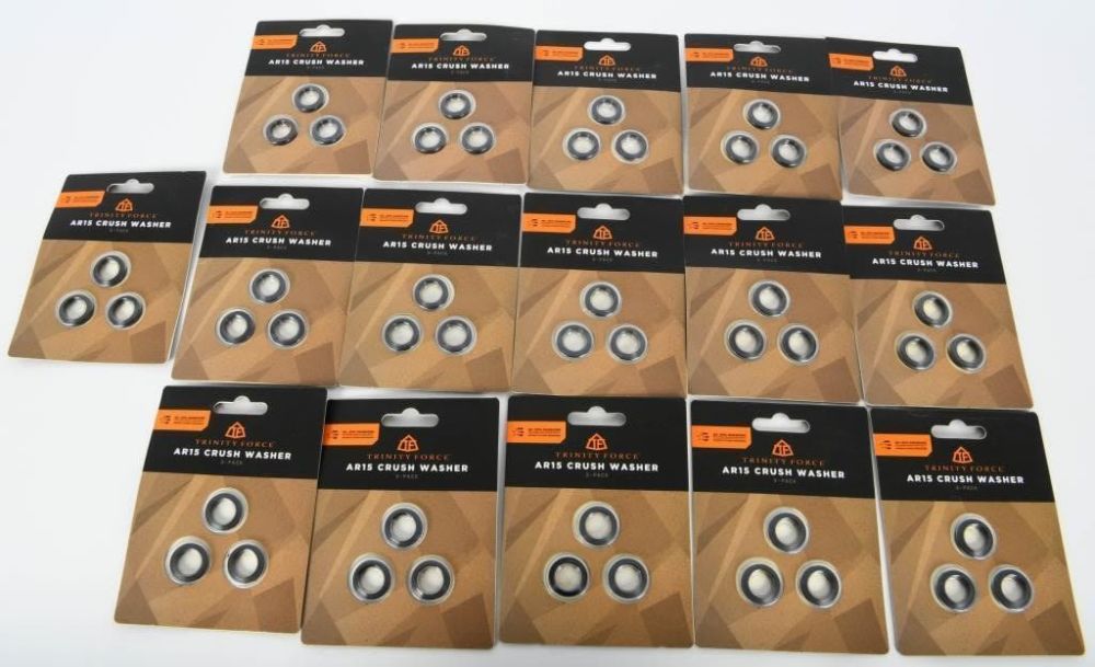 Lot 2039: 16 New Packs Of Trinity Force AR15 Crush Washers