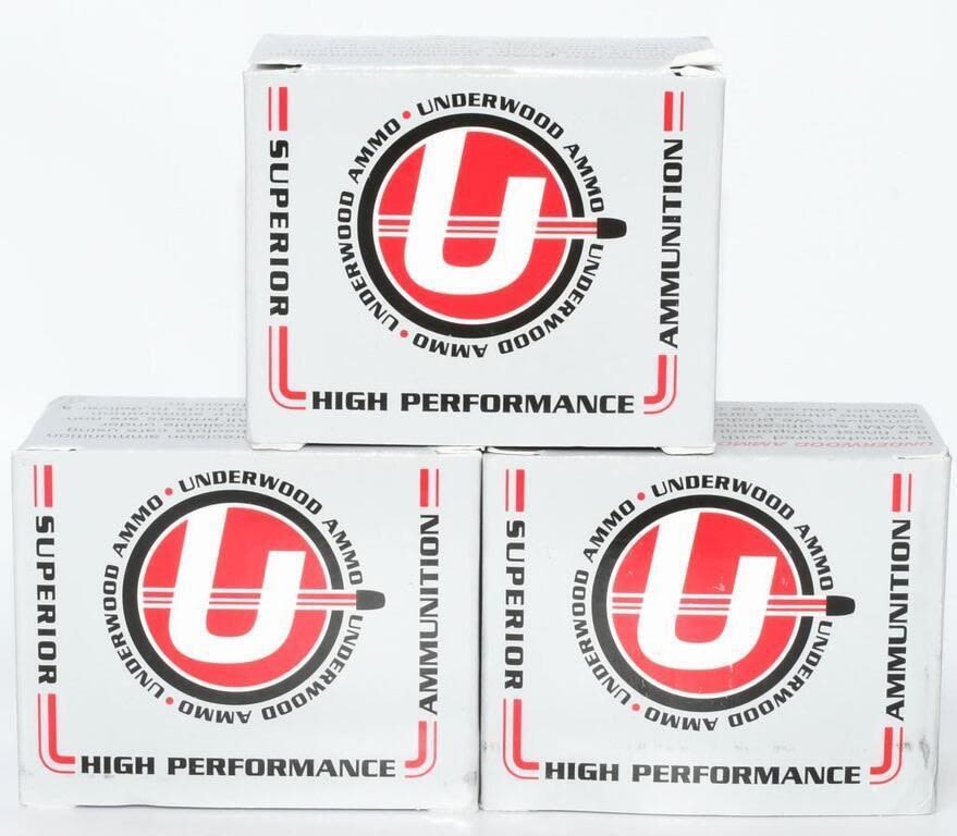 Lot 2074: 60 Rounds Of Underwood .44 Magnum Ammunition