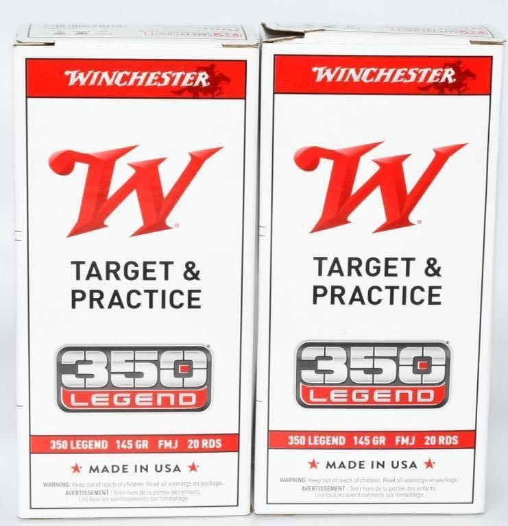 Lot 2113: 40 Rounds Winchester USA .350 Legend Ammunition
