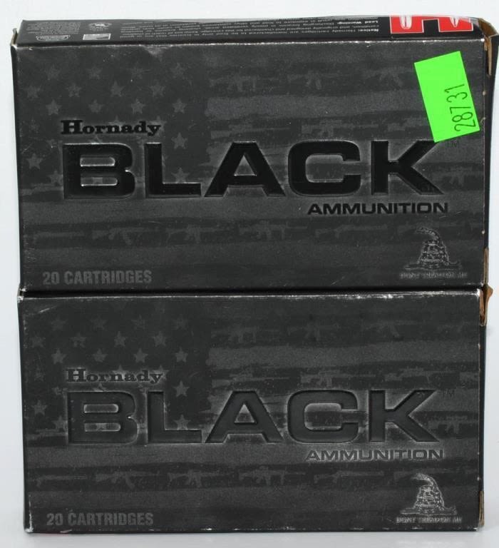 Lot 2116: 40 Rounds Of Hornady Black 5.45x39 Ammunition