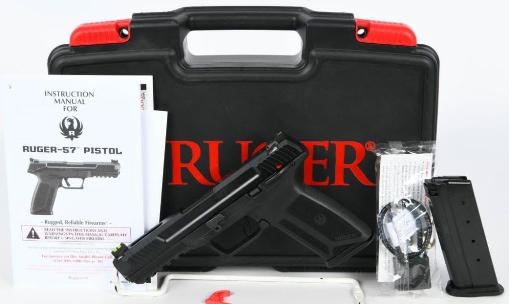 Lot 2124: NEW Ruger-57 5.7x28mm Semi Auto Pistol
