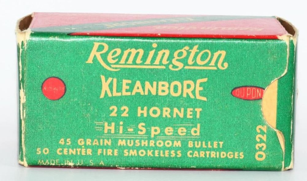 Lot 55: 50 Rounds Of Remington .22 Hornet Ammunition