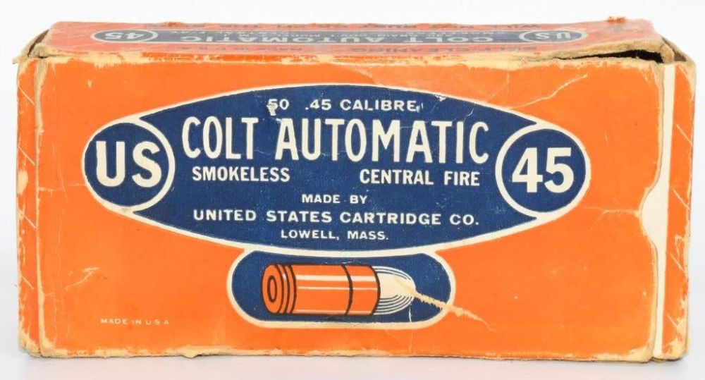 Lot 88: Rare Collector Box Of US .45 ACP Ammunition
