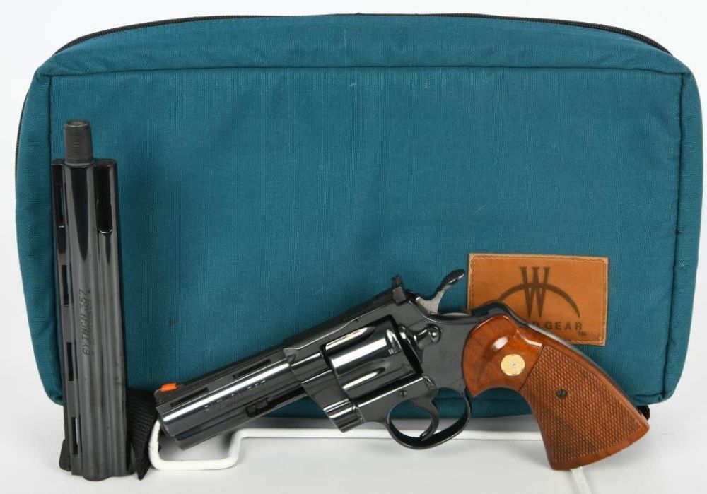 Lot 89: Colt Python Revolver with Two Barrels .357 Magnum