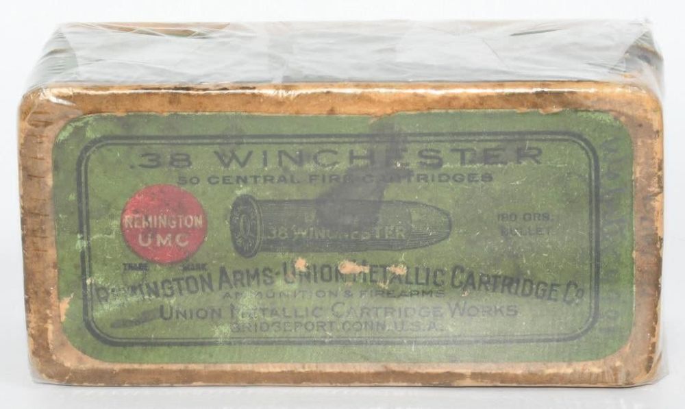 Lot 121: Collector Box Of Remington .38 Win Ammunition