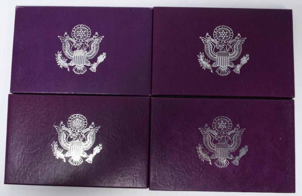 Lot 200: 4 Collector Sets Of United States Mint Proof Coins