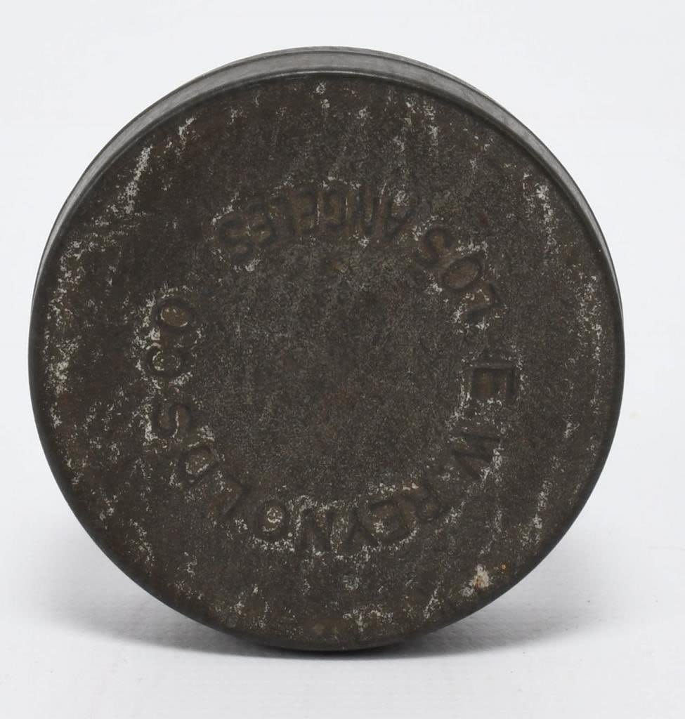 Lot 203: Rare E.W Reynolls Percussion Caps Tin Container