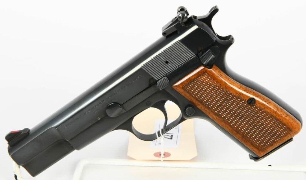 Lot 227: Belgium Browning High Power Semi Auto Pistol 9MM