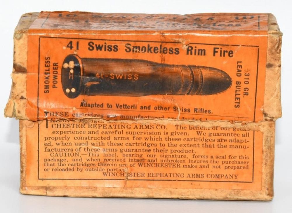 Lot 229: Collector Box Of Winchester .41 Swiss Ammunition