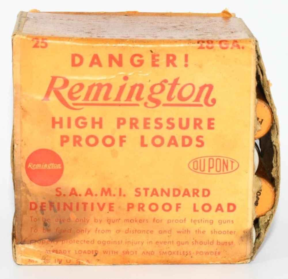 Lot 253: Rare 25 Rd Collector Box Remington 28 Ga