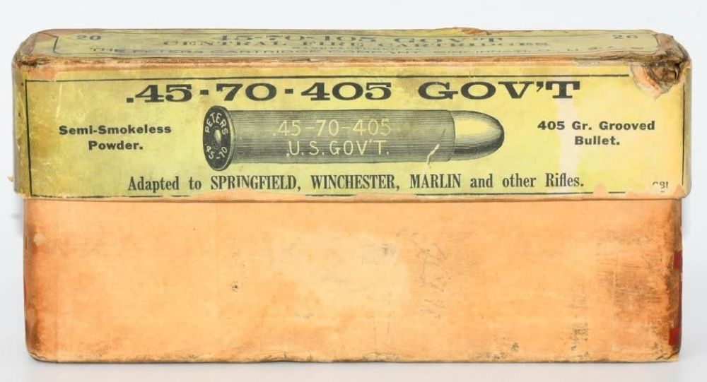 Lot 289: 20 Rd Collector Box Of Peter's .45-70 Govt Ammo