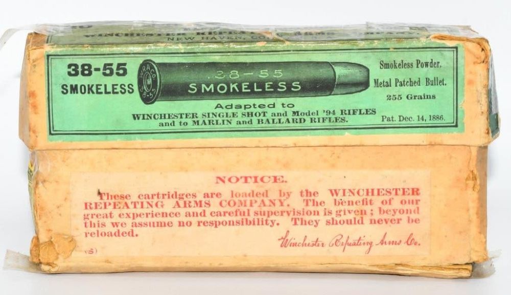 Lot 295: Collector Box Winchester .38-55 Win Ammunition