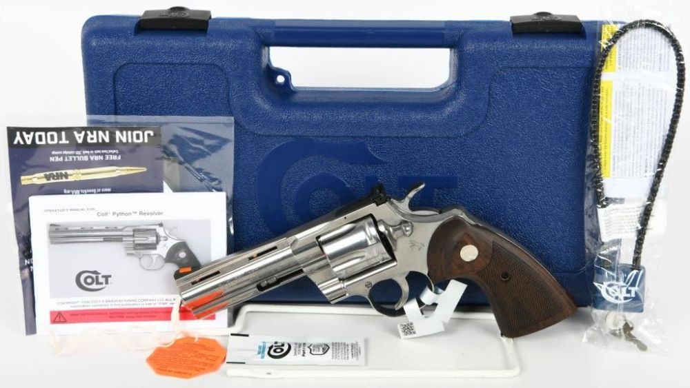 Lot 357: NEW Colt Python Stainless Revolver .357 Magnum