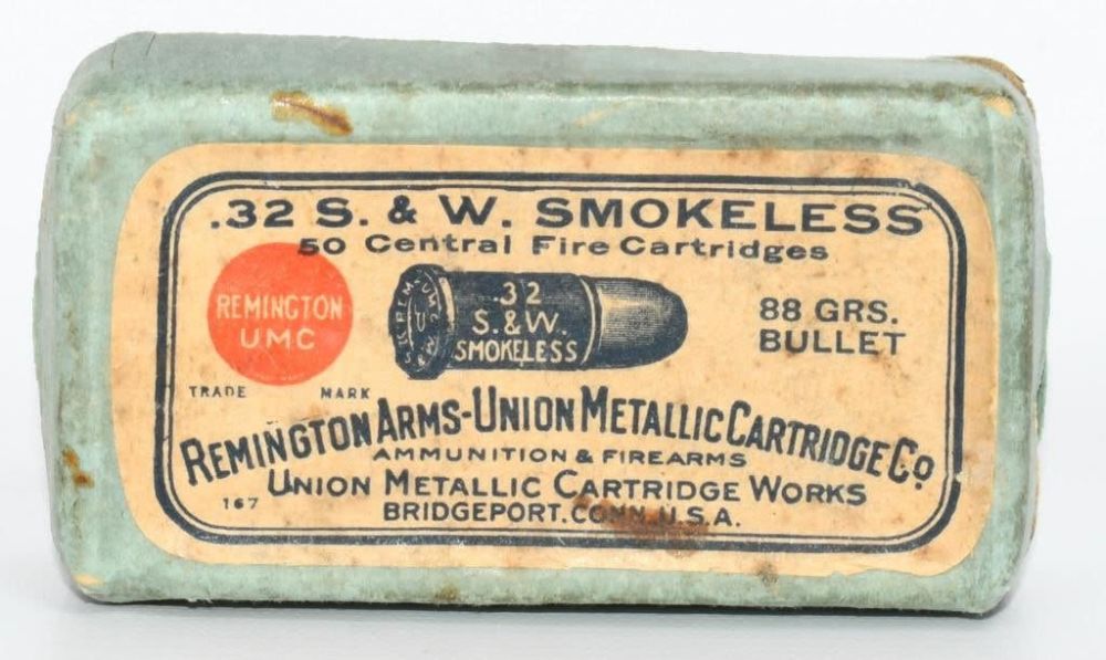 Lot 364: Collector Box Of Remington UMC .32 S&W Ammo