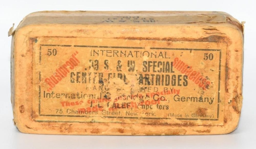 Lot 382: Collectors Box Of International .38 S&W SPL Ammo