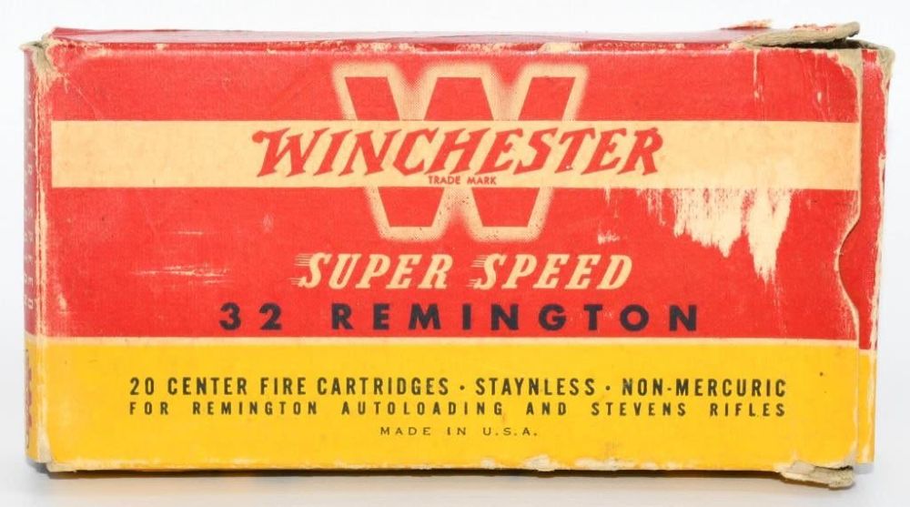 Lot 409: 20 Rounds Of Winchester .32 Rem Ammunition
